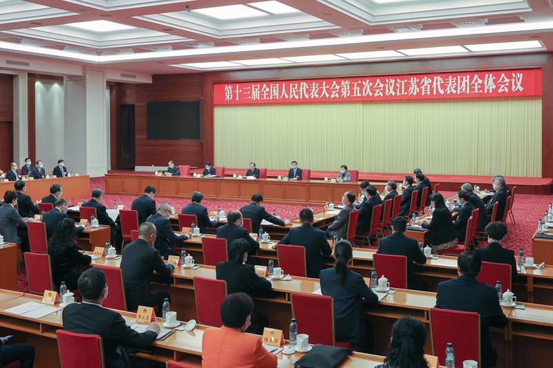 图集：江苏代表团第一次全体会议（11张）