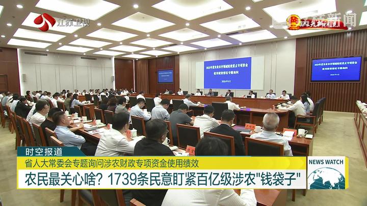 【人大新视点】省人大常委会专题询问涉农财政专项资金使用绩效 农民最关心啥？ 1739条民意盯紧百亿级涉农“钱袋子”